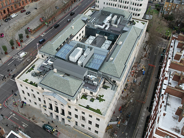 Camden Town Hall - pitched roofing