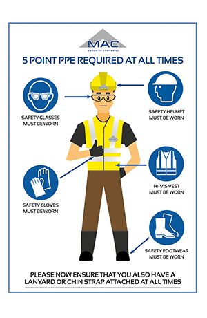 MAC health & safety PPE poster
